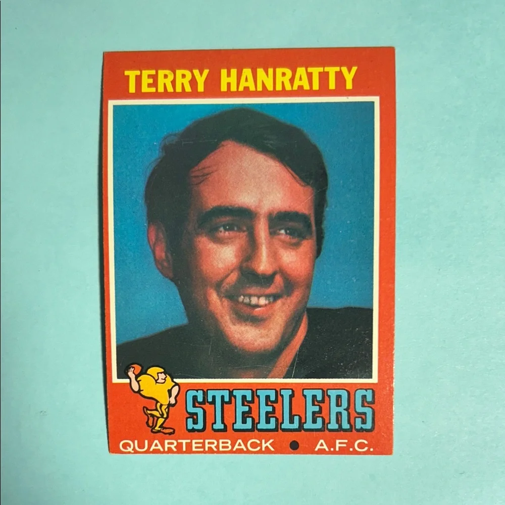 1971 Topps Terry Hanratty Pittsburgh Steelers NFL  Card#30 (Notre Dame)